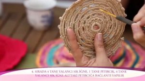 Tığ işi ile yazlık şapka - Summer hat with crochet