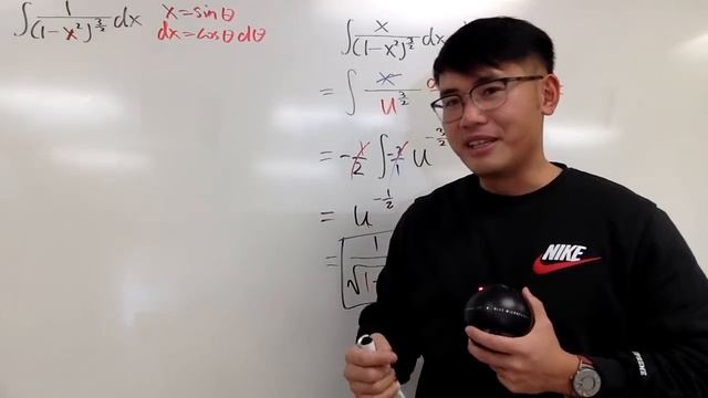 Q57, integral of 1/(1-x^2)^(3/2) vs integral of x/(1-x^2)^(3/2), смотреть онлайн