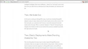 Scaling MongoDB