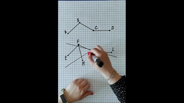Отрезок. Длина отрезка. Ломаная. 5-6 класс.