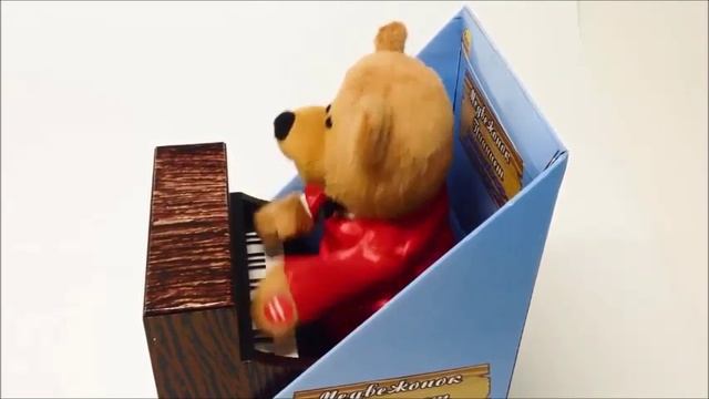 Игрушка мягкая музыкальная Медвежонок пианист YJK6301 смотреть онлайн