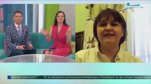 Т.В. Акатова рассказывает о реставрации декоративной скульптуры Петр I допрашивает царевича Алексея