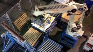 Паллетирование мешков с мукой