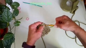 Декор крючком из трикотажной пряжи. Бантик крючком