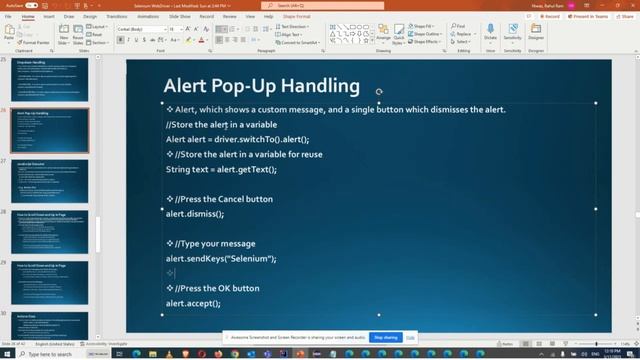 ?JavaScript Alert Pop Up Handling | SwitchTo | Accept() | Dismiss() | getText in Selenium?