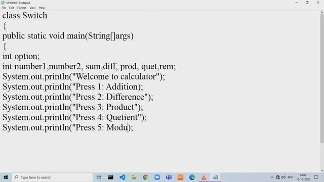 The Java Switch statement смотреть онлайн