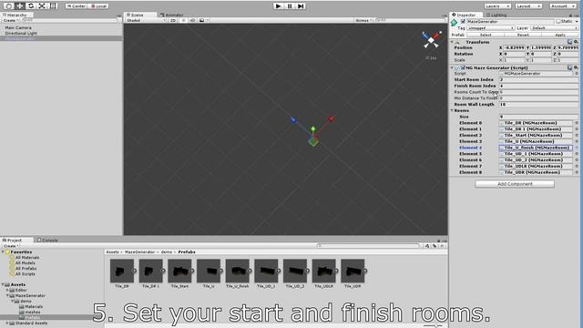 MazeGenerator tutorial - Maze Generate script for Unity3d смотреть онлайн