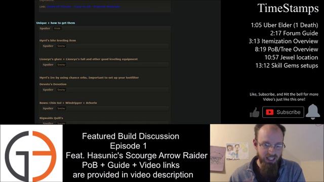 Featured Build Discussion - Episode 1: Feat Hasunic's Scourge Arrow Raider