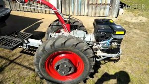 Мотоблок подрос,большие колеса на мотор сич.