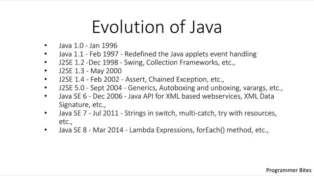 Java Introduction