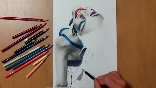Рисование цветными карандашами | Drawing Colored pencils смотреть онлайн