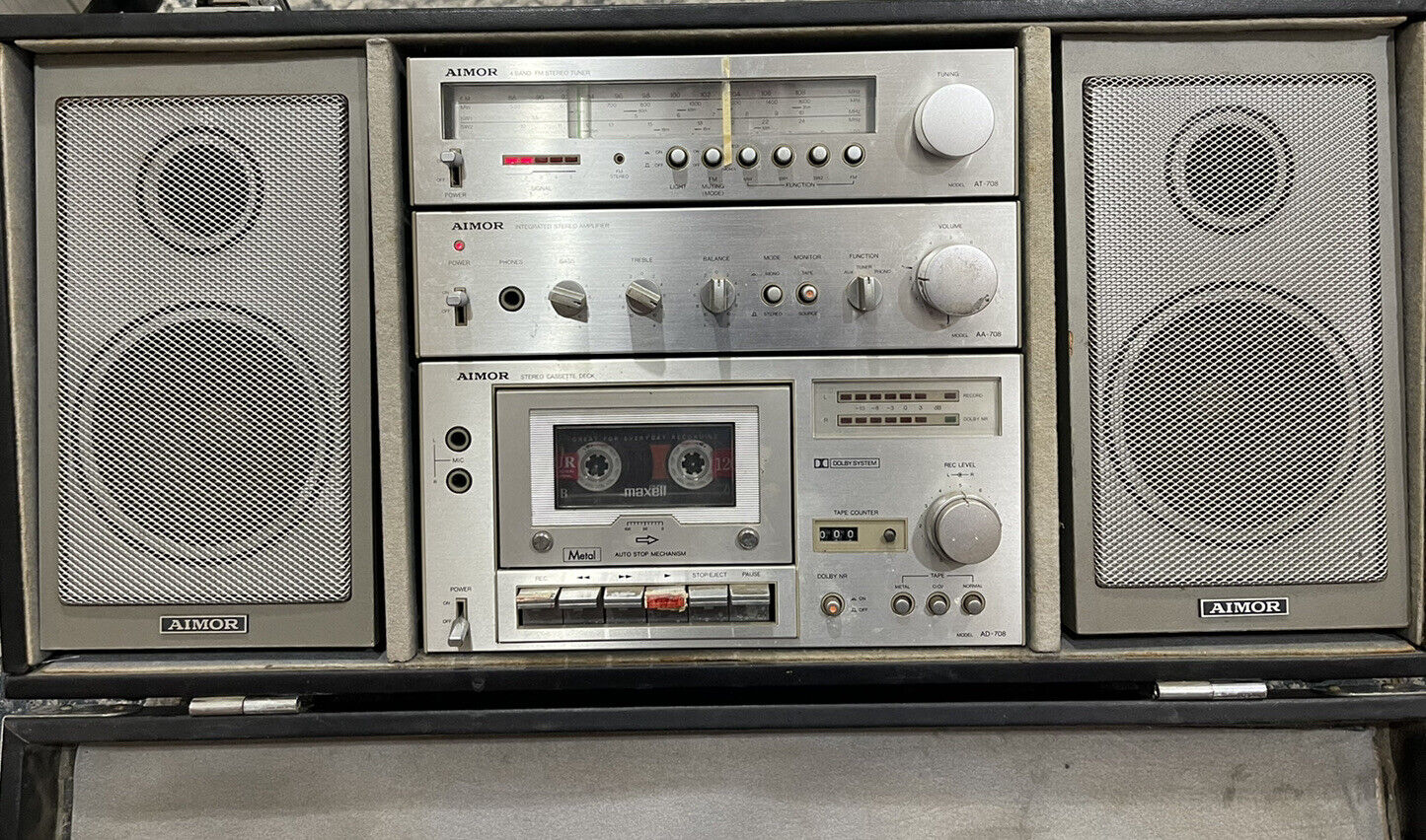 стереосистема hi-fi mini comp Aimor на AA AD-708 в корпусе “READ” Boombox-ЯПОНИЯ