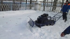 Мотобуксировщик Бурлак-М с отвалом характеристики