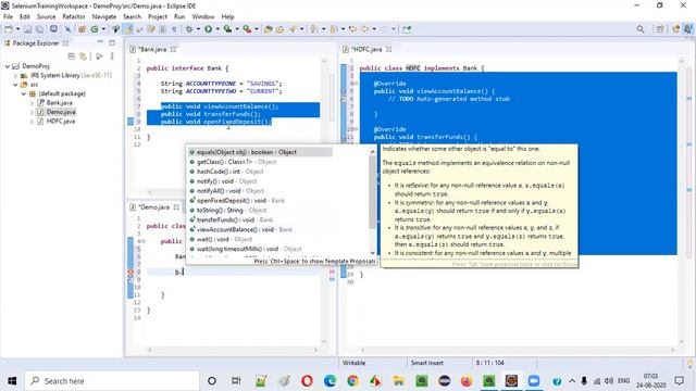 Selenium Java Training - Session 10 -  Java (Part 8) - Interfaces and Exception Handling