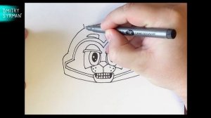 Как нарисовать Глэмрок Фредди, Фанко, Фнаф 9, How to draw Glamrock Freddy, Funko