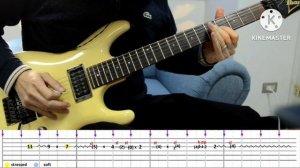 How to play #2 - Revelation (0:40 - 1:40) Joe Satriani - Beat-based Tab played slowly with Metronom