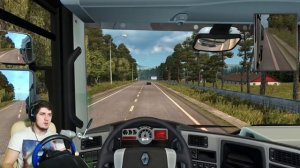 САМЫЙ КРУТОЙ ПОДЪЕМ - СУРОВАЯ РОССИЯ БАЙКАЛ - EURO TRUCK SIMULATOR 2 + РУЛЬ