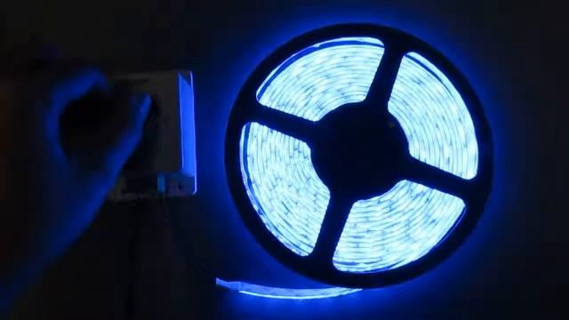 5054SMD Blue Super Bright Flexible LED Light Strip 16 Ft Reel Kit смотреть онлайн