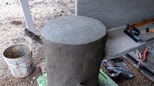 Скамейка из бетона своими руками. Декорация в стиле дерева. Арт бетон.