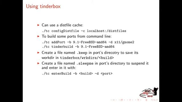 Tinderbox and Poudriere (BSD-Day 2013) смотреть онлайн