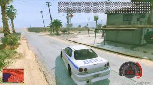 GTA 5 МОДЫ 222 ЗВЁЗД РОЗЫСКА !! УГНАЛ РУССКИЙ ДПС НИССАН СКАЙЛАЙН И УСТРОИЛ ПОГОНЮ ОТ ГЛУПЫХ КОПОВ
