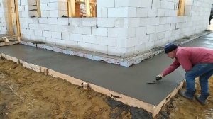 Одноэтажный дом из газобетона 135 м2. Керамическая черепица.