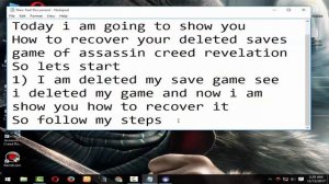 How To Recover Your Deleted Save Game in Assassin Creed Revelations? #RanaYT