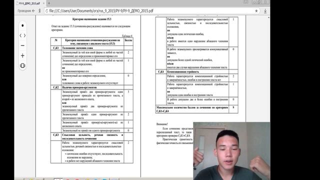 Темы сочинений на ОГЭ. Критерии оценивания сочинения.