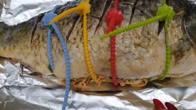 Карп "Великолепный" с сметане с чесноком!!!! смотреть онлайн