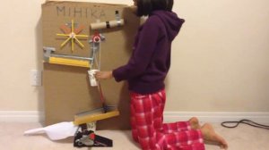 Mihika's Rube Goldberg machine Grade 4.