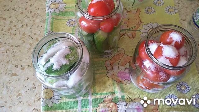 Маринование огурцов , помидор  и ассорти на зимнее хранение.  Рецепт. Как это делаю я.