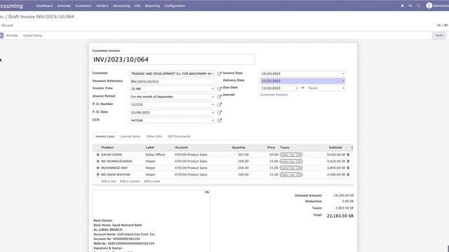 How can add P. O Number, P. O Date, CCN, Invoice Period, Time on your Invoice? смотреть онлайн