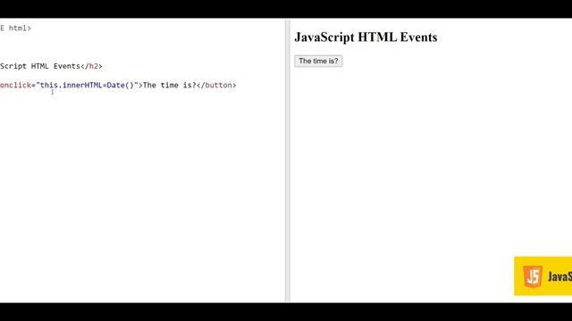 Events - JavaScript Tutorial - w3Schools - Chapter-15 English