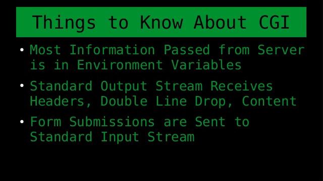 Let's Learn About the Common Gateway Interface (CGI) for Web