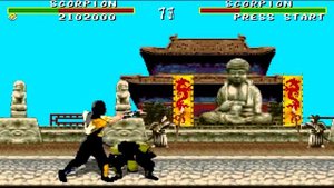 Mortal Kombat 1 (Sega Genesis) - Scorpion Playthrough