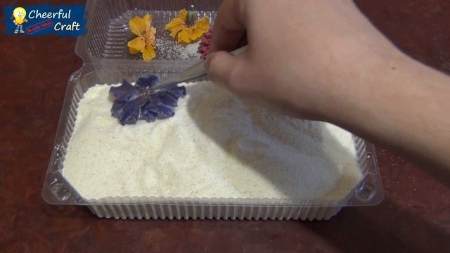 How to Dry Flowers in Semolina for crafts | Volumetric drying of flowers смотреть онлайн