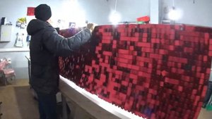 Наружная реклама. Изготовление вывески из пайеток для мясного магазина. DIY