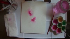 Pink Flowers Watercolor Paint-Along