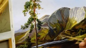 Работа над ошибками.Пишем горный пейзаж