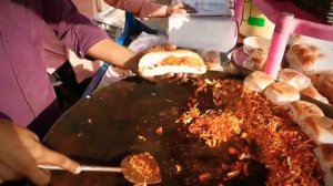 Индийская Уличная Еда - Яичница-Болтунья ? Пицца Mумбай  Хайдарабад Индия