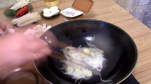 Мисо-суп с грибами Эноки. Готовим с Оксаной Валерьевной. Miso soup with mushrooms Enoki.