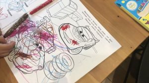 Молния Маквин Раскраска Тачки. Рисунки для детей.