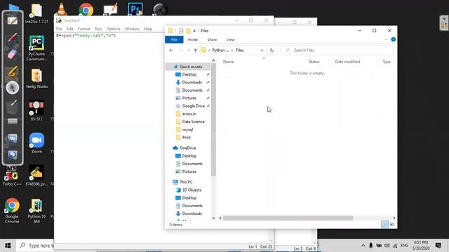 File Handling in Python || File open, Read, Write data || By Venky Naidu Sir
