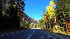 ДОМБАЙ. ТЕБЕРДА. Живописная осенняя дорога.