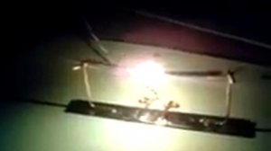 Дуговая угольная лампа