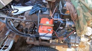 Самодельный минитрактор.  Подробный обзор конструкции.  Часть 2