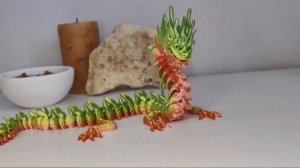Подвижный Китайский дракон, 3Д печать, 3D print, игрушка антистресс