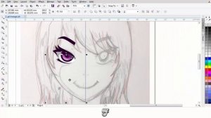 How To Drawing an Anime Cartoon in CorelDraw #1