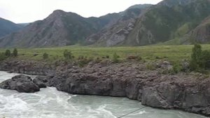 Тельдекпенский порог на Катуни в районе Ороктойского моста