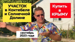 Участки до 2 млн в Коктебеле и в Солнечной Долине в Крыму | купить участок с Ярославом Фроловым